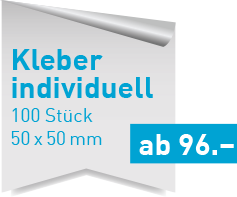 individuelle Aufkleber drucken